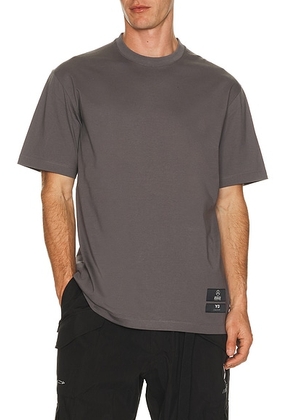 Y-3 x F1 Logo Tee in Granite - Grey. Size S (also in M, L, XL/1X).