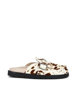 Duke + Dexter Winston Brown Cow Mule in Brown Cow - Brown. Size 9 (also in 8, 10, 11, 12).