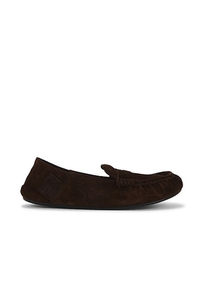Acne Studios Bojan Folding Suede Slip On in Brown - Brown. Size 41 (also in 42, 43, 44, 45).