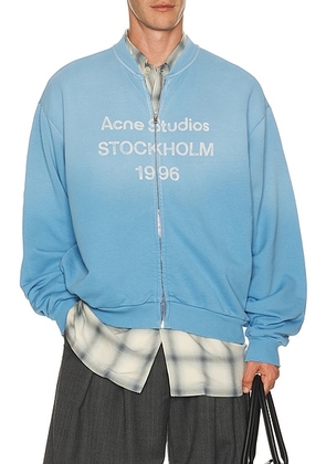 Acne Studios Fiah U Zip 1996 Sweater in Cornflower Blue - Blue. Size XL/XXL (also in S/M, M/L, L/XL).