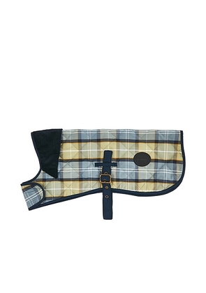 Barbour Tartan Dog Coat in Highland Lake Tartan - Blue. Size XL (also in S, M, L).