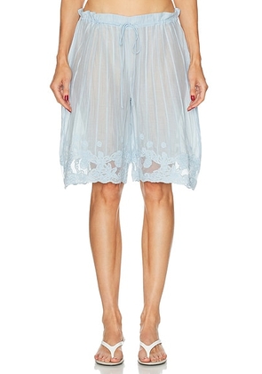 Cult Gaia Esmeray Short in Coastal - Baby Blue. Size XS (also in S, M, L).