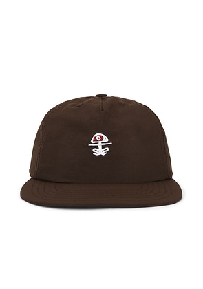 District Vision 5 Panel Nylon Hat in Chakra Brown - Brown. Size all.