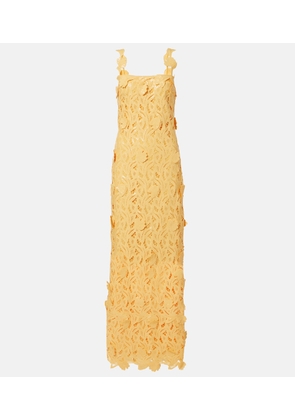 Simkhai Marenna broderie anglaise sequined gown
