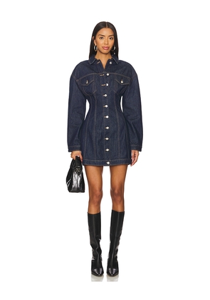 EB Denim Prima Dress in Denim-Dark. Size XS. Also in S.