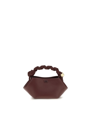 Ganni Bordeaux Recycled Leather Handbag