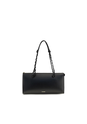 Jil Sander Black Calf Leather Bos Taurus Shoulder Bag