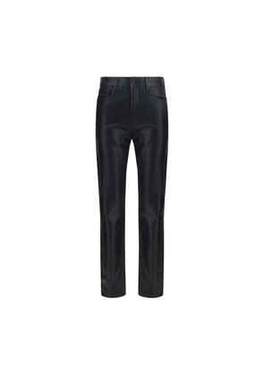 L'Agence Black Leather Pants - W24