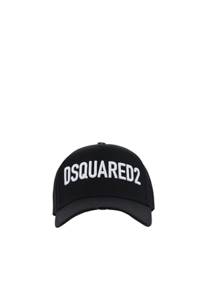 Dsquared² Black Cotton Cap (Baseball Hat) - UNI