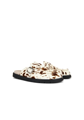 Duke + Dexter Winston Brown Cow Mule in Brown. Size 8. Also in 10, 11, 9.