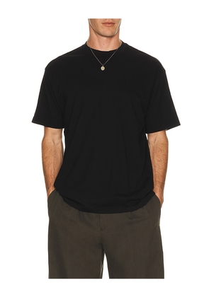 Asher Noah Supima Tee in Black. Size S. Also in M, L, XL/1X.