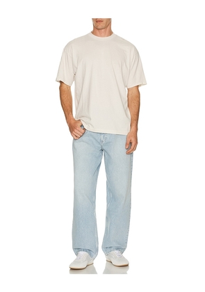 Asher Noah Supima Tee in Cream. Size S. Also in M.