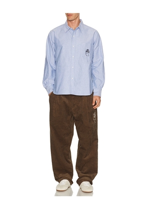 Brain Dead Brooks Brothers California Selvedge Oxford Button Up Shirt in Blue. Size M. Also in S, L.