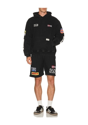 Deva States Garage Mesh Shorts in Black. Size S. Also in M, L, XL/1X, XXL/2X.