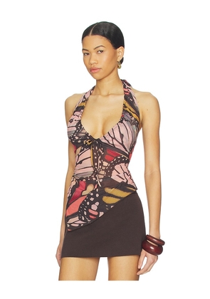 Free People Butterfly Effect Halter in Black,Rose. Size XS. Also in S.