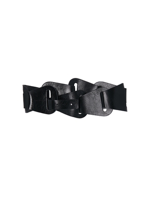IRO Origami Belt in Black. Size 0. Also in 1, 2, 3.