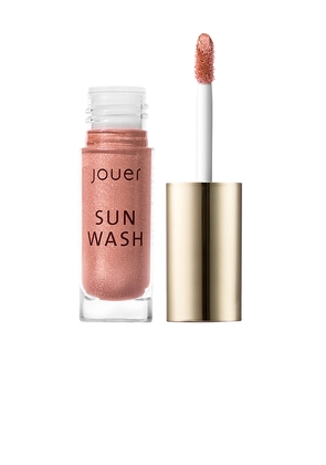 Jouer Cosmetics Sun Wash Liquid Blush in Metallic Bronze.