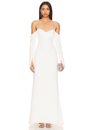 Lovers and Friends Dominique Off The Shoulder Gown in White. Size XS. Also in S.
