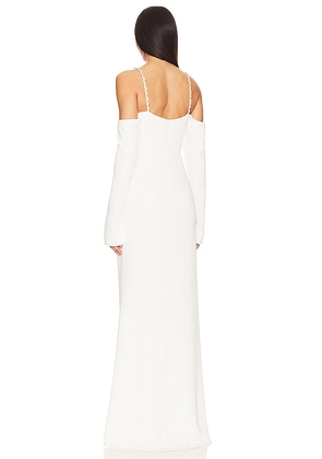Lovers and Friends Dominique Off The Shoulder Gown in White. Size XS. Also in S.