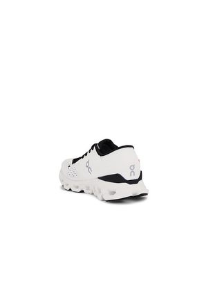 On Cloud X 4 Sneaker in White. Size 5. Also in 5.5, 6, 6.5, 7, 7.5, 8, 8.5, 9, 10, 10.5, 11.