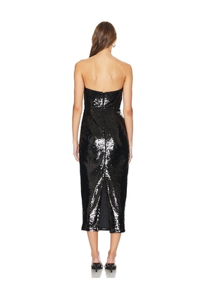 MILLY Kait Vines Of Floral Sequins Dress in Black. Size 2. Also in 4.
