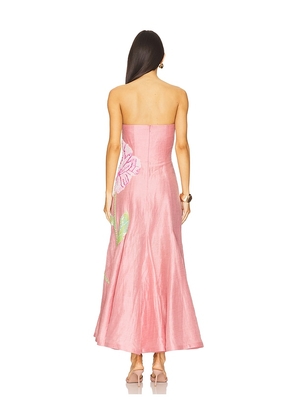 LA FUORI Petaleeza Corset Gown in Pink. Size S. Also in XS, L.