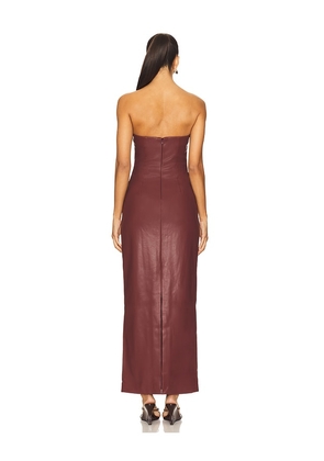 Nakedvice The Allegra Dress in Burgundy. Size S. Also in XS, M.