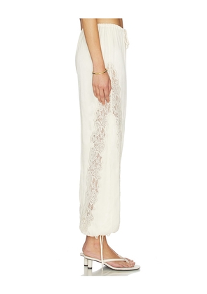 L'Academie Belarus Pant in Ivory. Size XS. Also in L, XL.