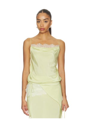 L'Academie Tahlia Top in Sage. Size XXS. Also in XS, S, M, L, XL.