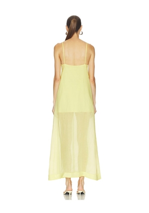 L'Academie Lenai Maxi Dress in Yellow. Size XS. Also in S, M, XL.