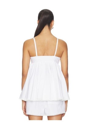 L'Academie Lillie Top in White. Size XXS. Also in XS, S, M, XL.