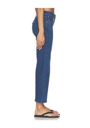 MOTHER The Mid Rise Rambler Zip Flood Jeans in Blue. Size 23. Also in 24, 25, 26, 27, 28, 29, 30, 32, 33, 34.