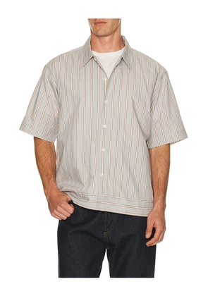 NN07 Reed Short Sleeve Shirt 5322 in Grey,Red. Size M. Also in S, L, XL/1X, XXL/2X.