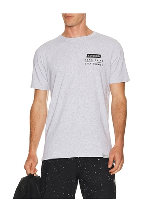 Legends Legends Work Hard Aviation Tee in Grey. Size S. Also in M, L, XL/1X.