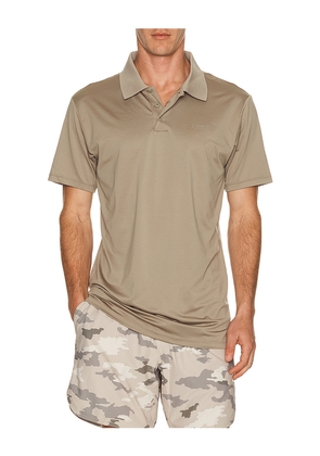 Legends Baldwin Performance Polo in Brown. Size S. Also in M, L, XL/1X.
