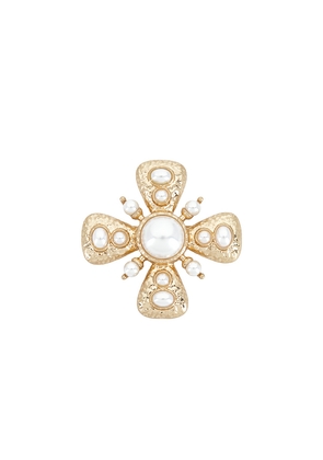 Lovers and Friends Alouette Brooch in Metallic Gold.