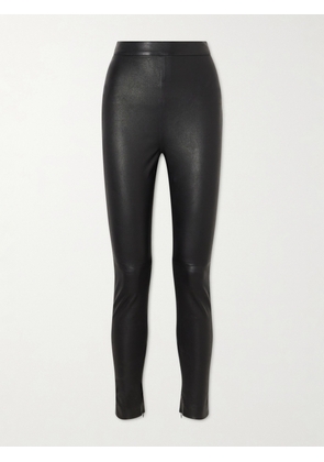 Balmain - Leather Straight-leg Pants - Black - FR 34,FR 36,FR 38,FR 40