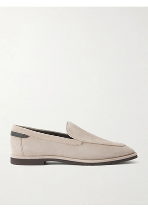Brunello Cucinelli - Embellished Suede Loafers - Brown - IT36,IT36.5,IT37,IT37.5,IT38,IT38.5,IT39,IT39.5,IT40,IT40.5,IT41