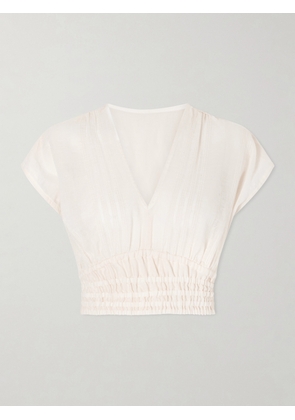lemlem - Alia Striped Cropped Cotton Top - Neutrals - x small,small,medium,large