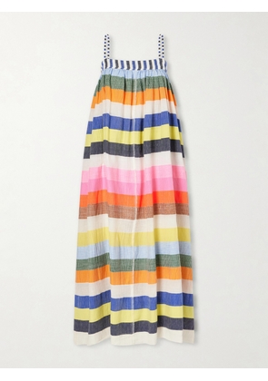 lemlem - Eda Striped Cotton-gauze Midi Dress - Multi - x small,small,medium,large