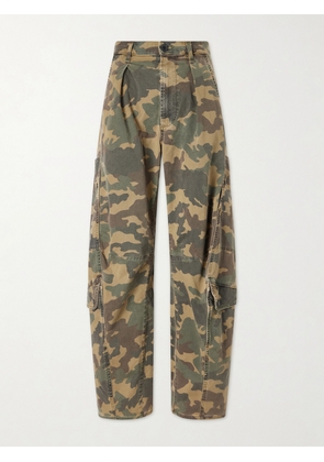 Citizens of Humanity - Flight Printed Mid-rise Straight-leg Cotton-blend Twill Cargo Pants - Green - 23,24,25,26,27,28,29,30,31,32