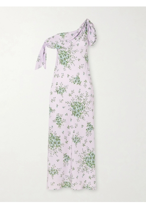 Rodarte - Floral-print Silk-crepe Midi Dress - Pink - US0,US2,US4,US6,US8,US10