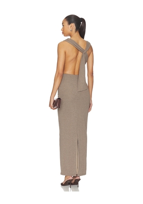 superdown Cecilia Maxi Dress in Grey. Size XXS. Also in XS, S, M, L, XL.