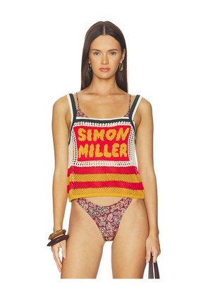 SIMONMILLER Dibby Crochet Top in Multi. Size XS. Also in S, M, L.