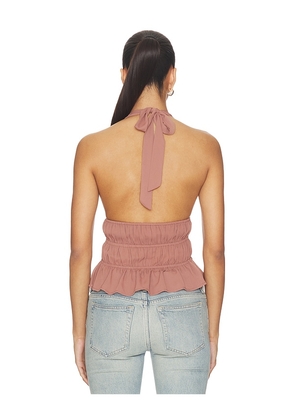 superdown Ramona Halter Top in Brown. Size XXS. Also in XS, S, M, L, XL.