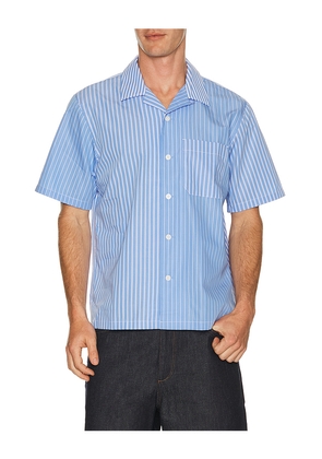 Rag & Bone Avery Poplin Shirt in Blue. Size S. Also in M, L, XL/1X.