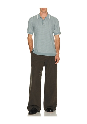 Rag & Bone Harvey Rib Polo in Grey. Size S. Also in M, L, XL/1X.