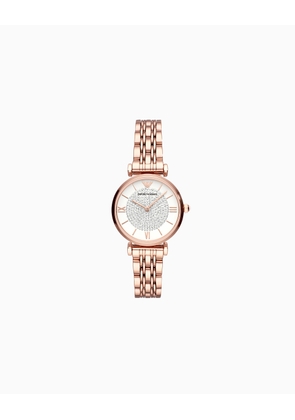 Women's Two-Hand Rose Gold-Tone Stainless Steel Watch