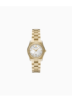 Three-Hand Date Gold-Tone Stainless Steel Watch
