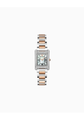 Two-Hand Two-Tone Stainless Steel Watch